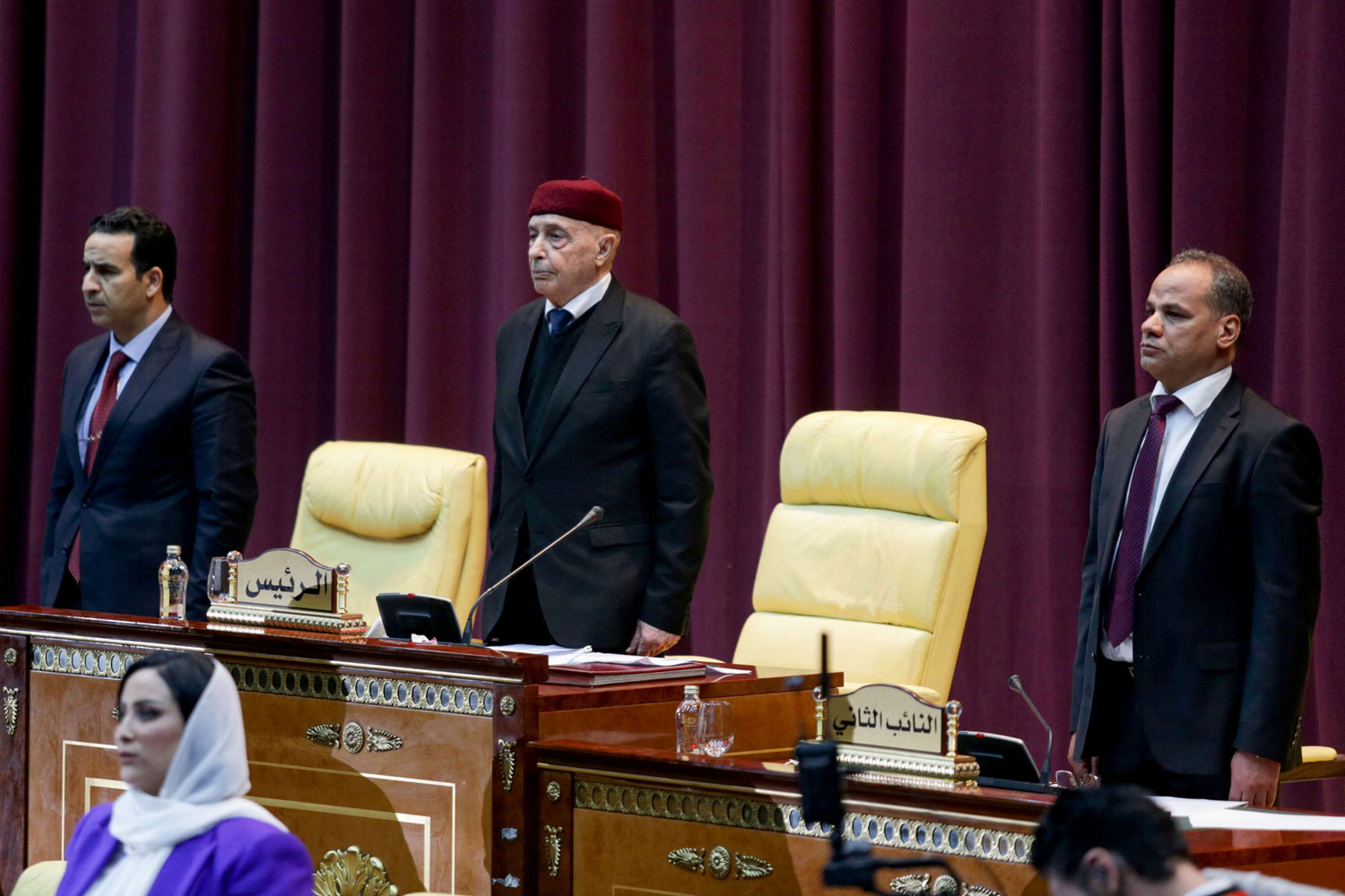 أصوات محتشمة تأييد الدبيبة داخل البرلمان