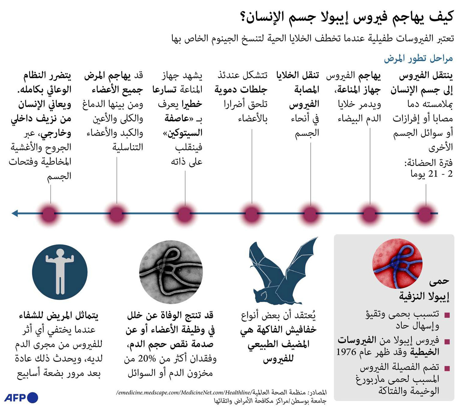 كيف يهاجم فايروس إيبولا جسم الإنسان؟