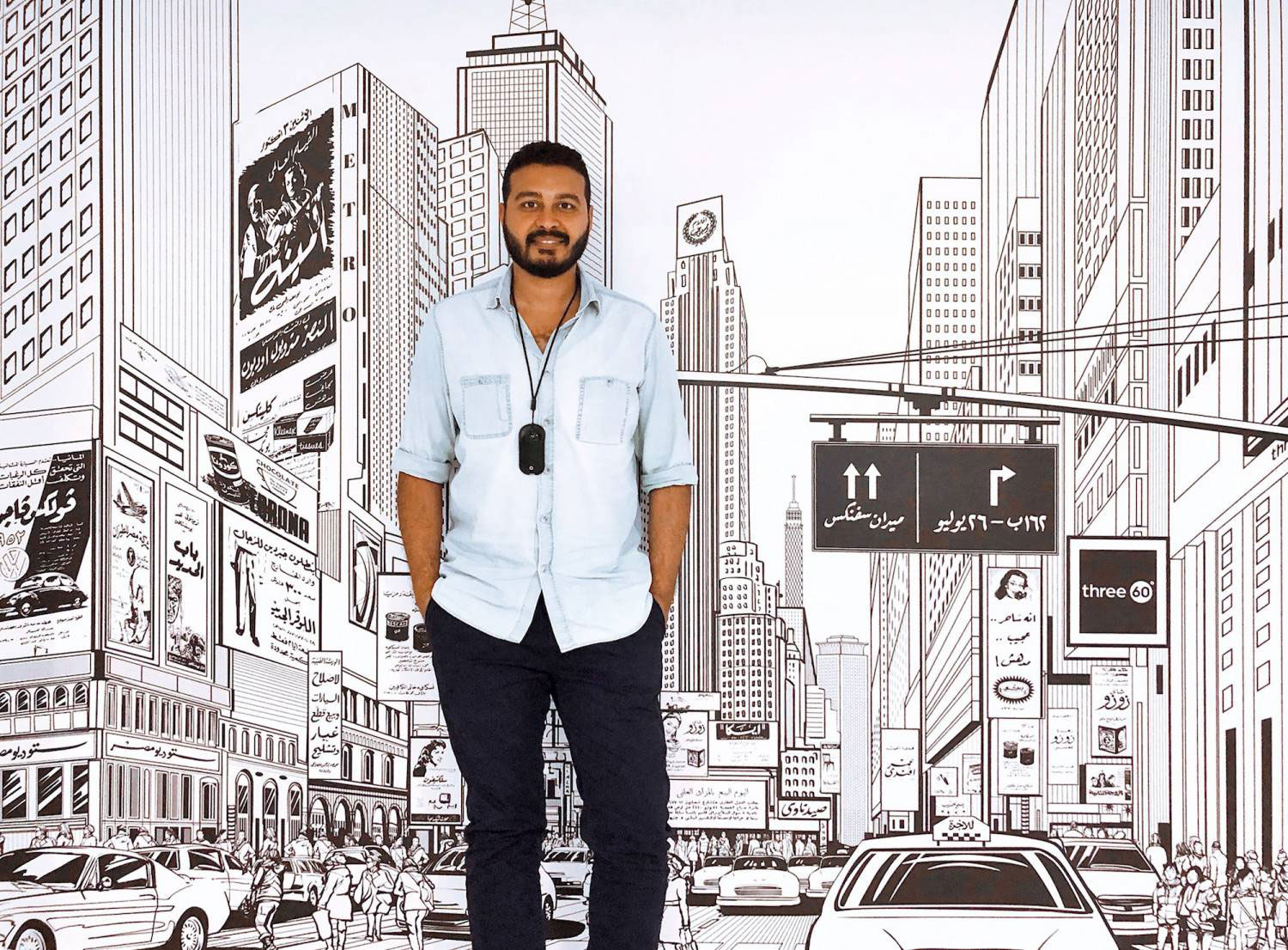 عمل آدم يمتد إلى تصميم بوسترات للكثير من الأعمال الدرامية اللافتة مثل مسلسل “ليالي أوجيني”، و”أهو ده اللي صار”، و”بالحجم العائلي”