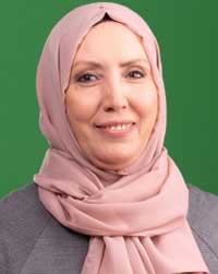 إيمان الخطيب المرشحة في قائمة {الموحدة العربية وحزب التجمع}