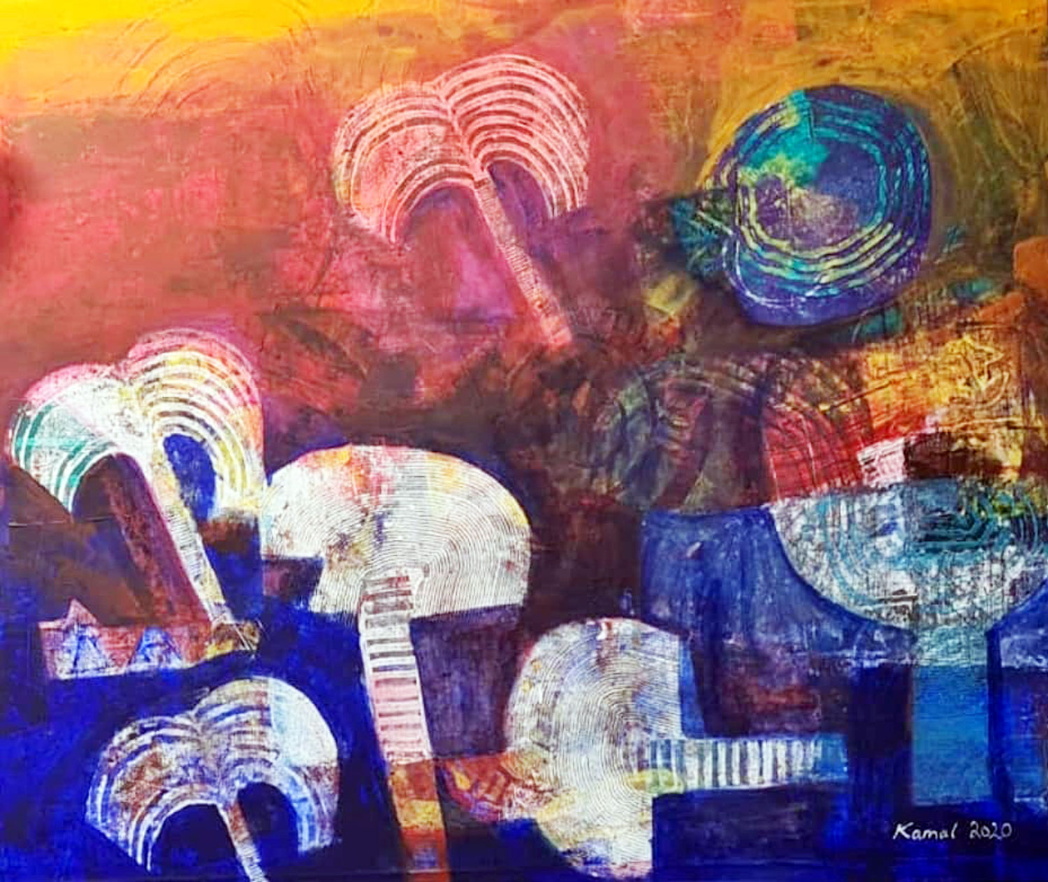 رسم أشبه بطباعة مدونات أفريقية