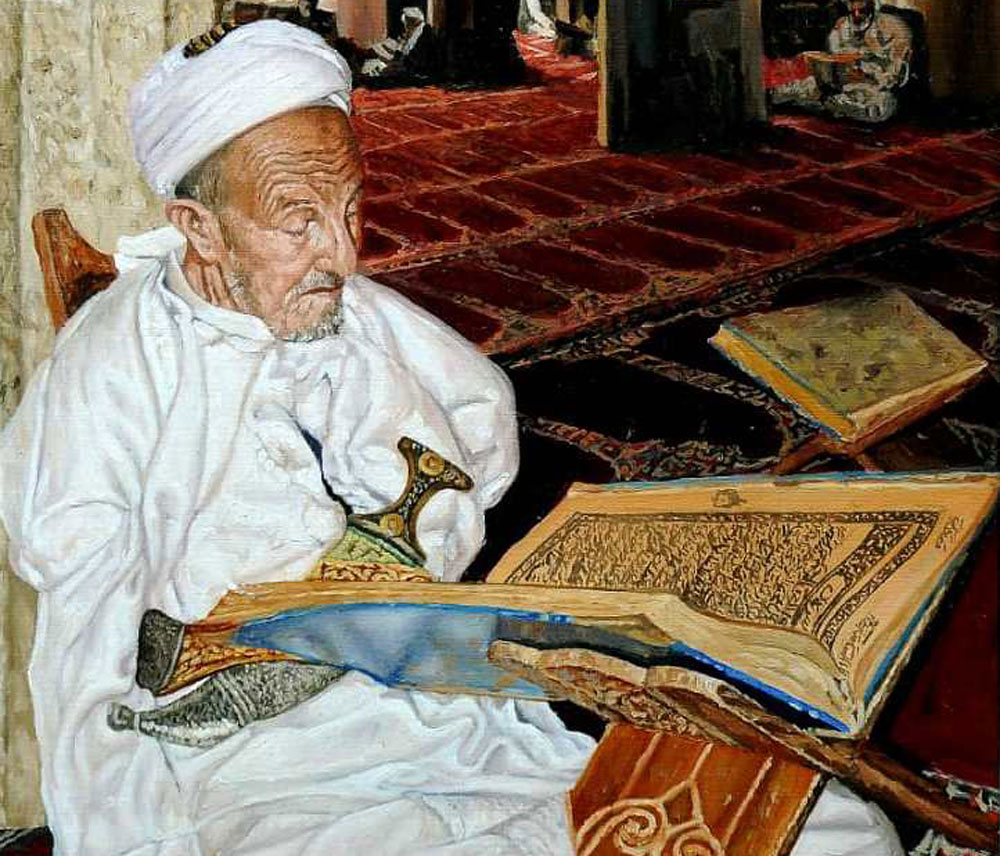 لوحات مسكونة بتجاعيد الكهول