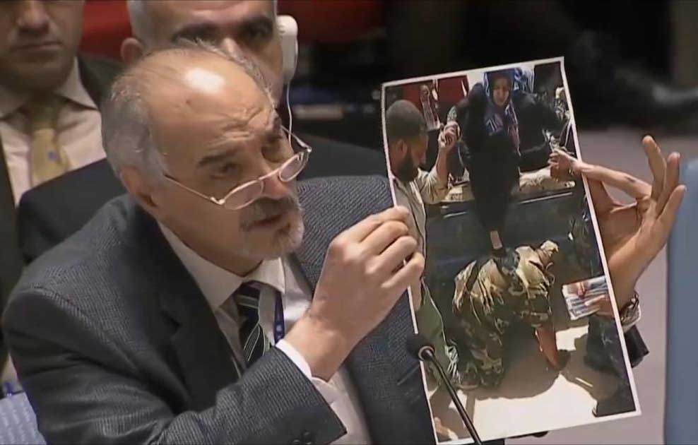الجعفري يرفع صورة جندي عراقي على أنها لجندي النظام السوري