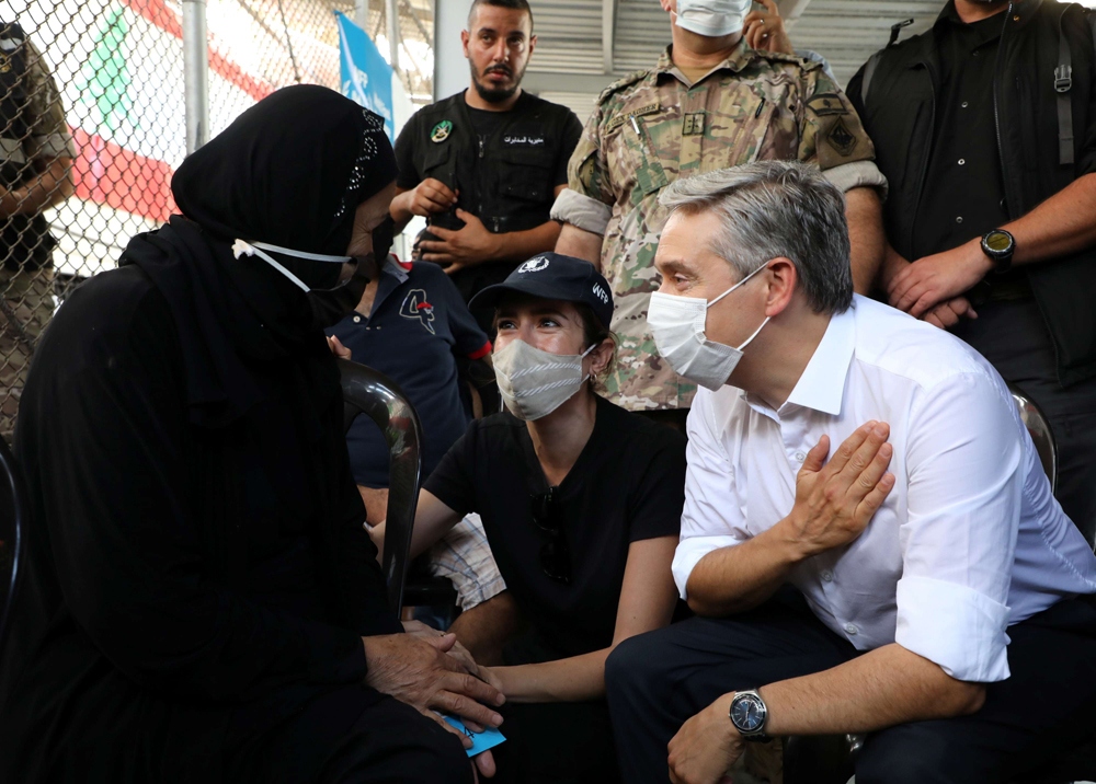زيارة تضامن مع شعب منكوب
