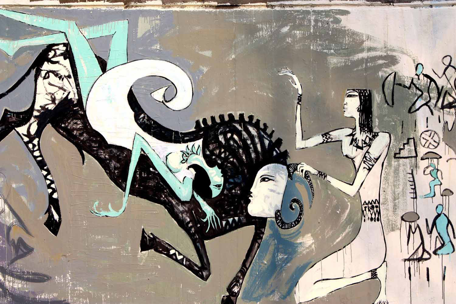 غرافيتي في القاهرة للفنان علاء عوض