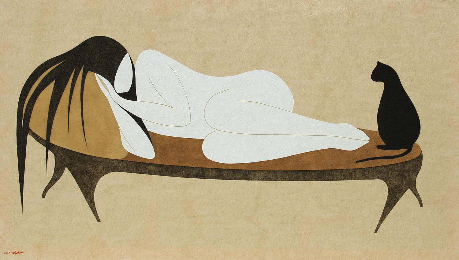 سعود العبدالله يرسم عريا غير مبتذل