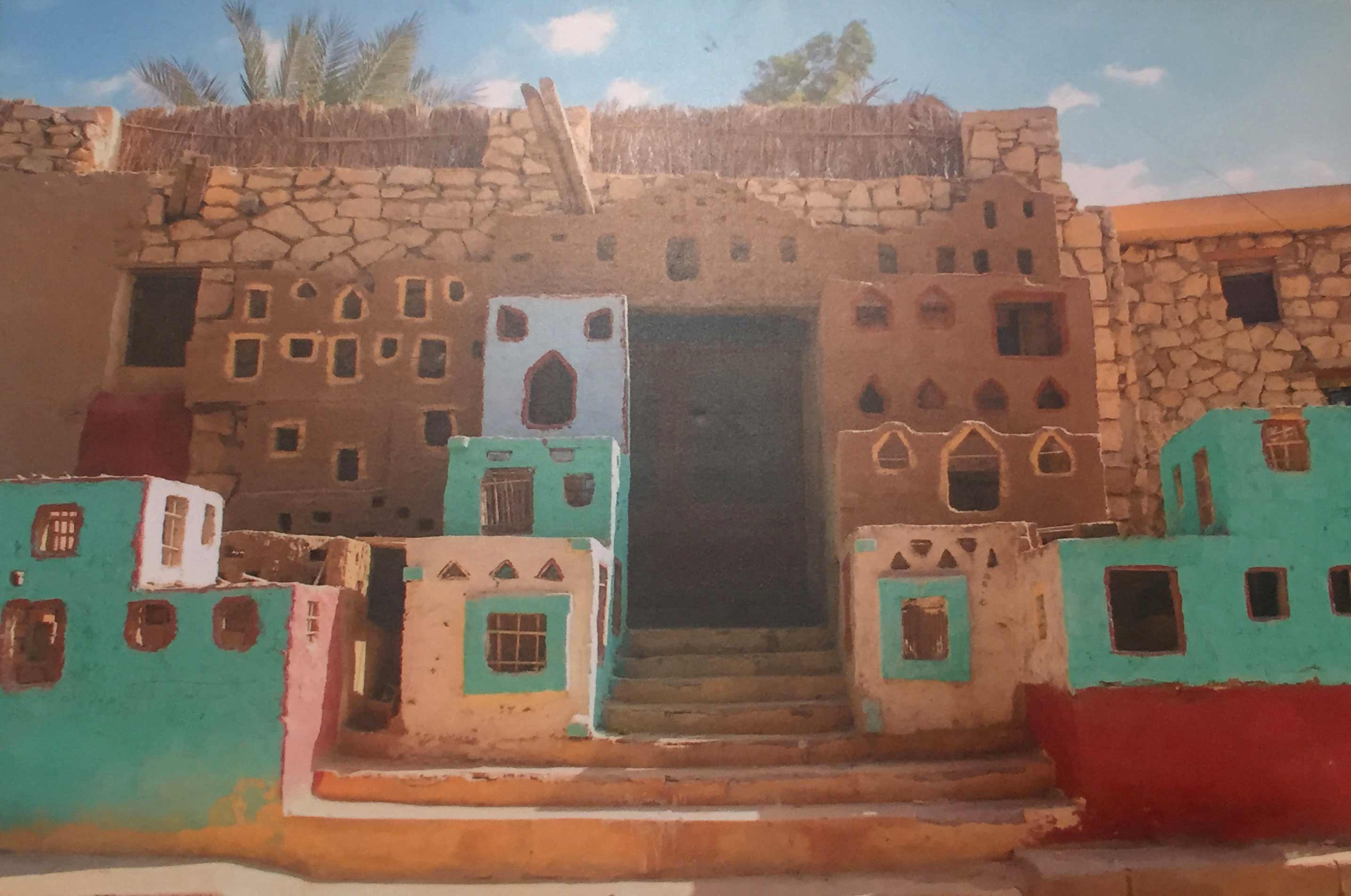 مدخل لفندق قصر الباويطي في "الواحات البحرية"، بعدسة المصور عبدالحميد طاحون