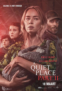 شخصيات الفيلم تواجه مصيرها القاتم وسط غزو الأرض من قبل كائنات وحشية تفتك بالبشر بمجرد التقاطها لأي صوت