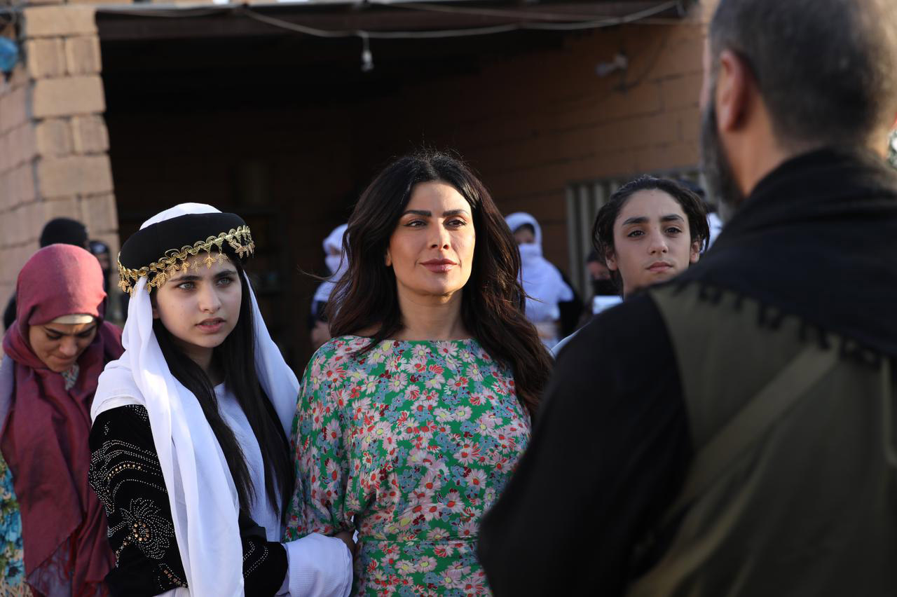 صبا مبارك في أحد مشاهد "ليلة السقوط"