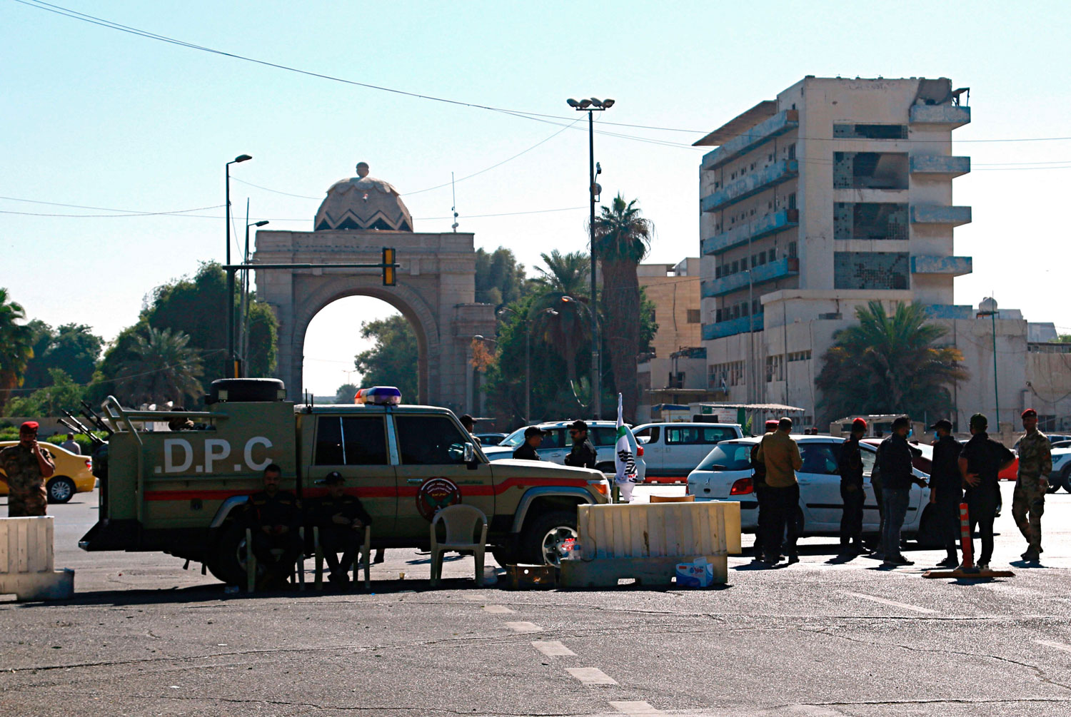 انتشار أمني تحسبا من اقتحام المنطقة الخضراء 