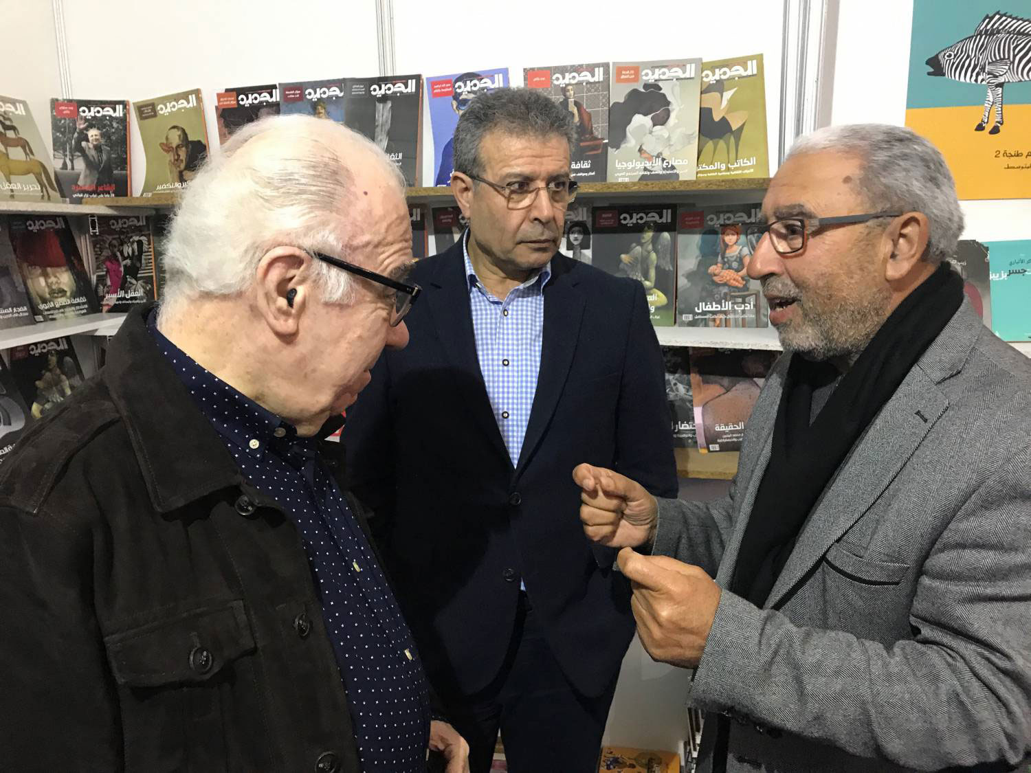 محمد الأشعري ونوري الجراح وخلدون الشمعة في نقاش حول المجلة