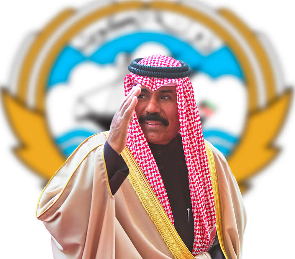 الشيخ نواف الأحمد الصباح كلف ببعض مهام الأمير الدستورية بصورة مؤقتة