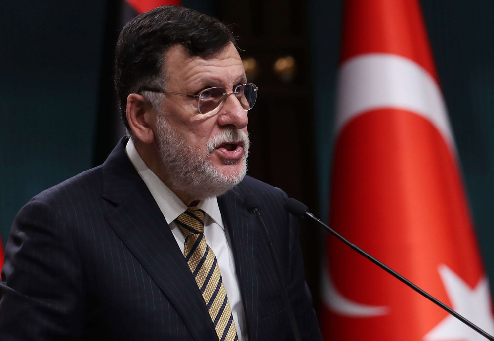 الرئيس التركي رجب طيب أردوغان منزعج من قرار فايز السراج بالتنحي عن رئاسة حكومة الوفاق الليبية