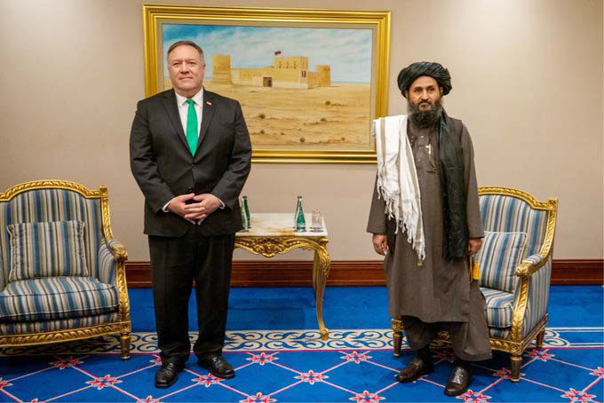 [ ترامب نفسه أسهم في تصدير صورة برادر حين اتصل به هاتفيّا في مارس عام 2020 لمدة 35 دقيقة.تمهيداً للقاء سيجمع برادر بوزير خارجيته بومبيو في الدوحة.