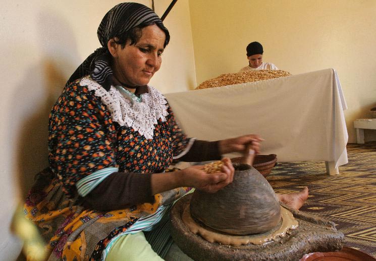 حلوى السلو  تتكون من دقيق مكسرات وعسل وزيت الزيتون وقرفة ويانسون وحبة الحلوى وزبدة