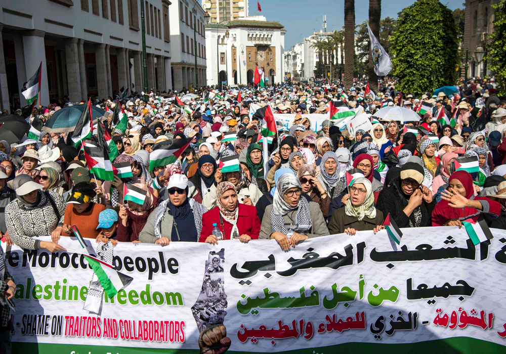 المغرب يؤيد عملية سلام بناءة وعادلة