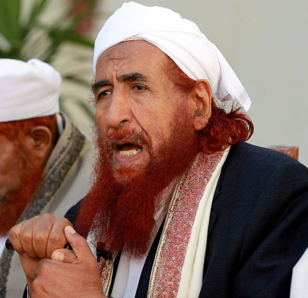 عبدالمجيد الزنداني أحد مؤسسي الفرع اليمني من جماعة الإخوان لا يخفي علاقاته بتنظيم القاعدة ويجاهر بالدعوة إلى الحوار معه