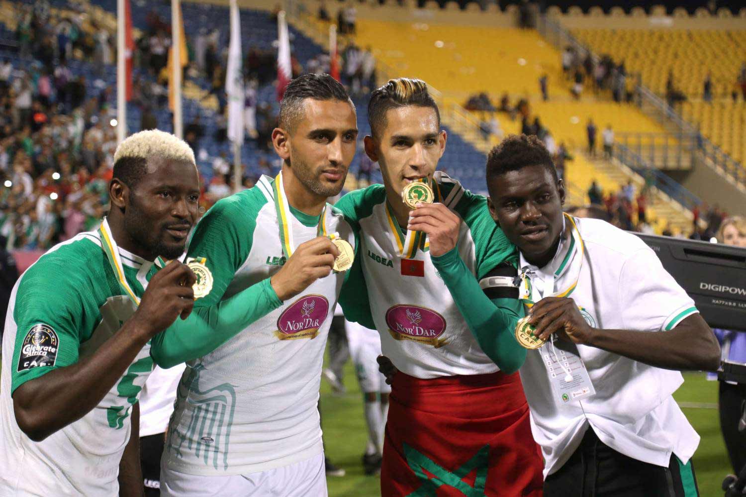 الرجاء يتوج بلقب كأس السوبر الإفريقية للمرة الثانية