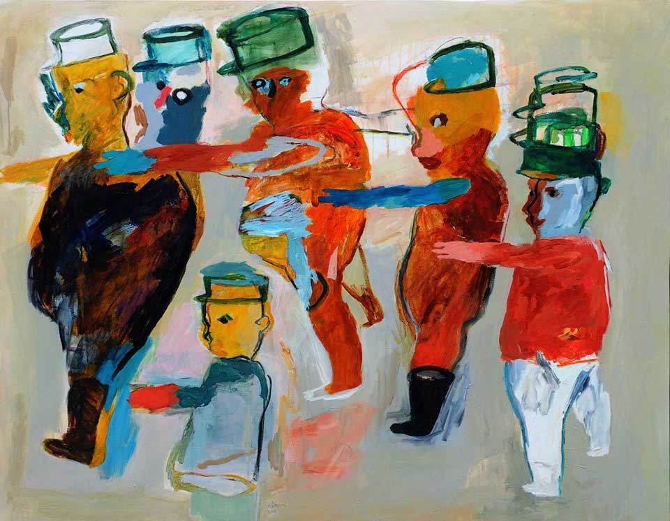 ياسر صافي يرسم كائنات منفصلة توحي باتصالها في أوقات سابقة