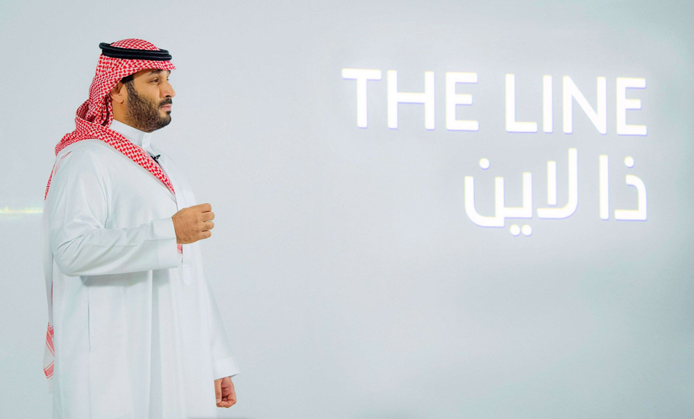 ولي العهد السعودي يطلق "ذا لاين" وهي مدينة خضراء يمكن أن تستوعب حوالي مليون شخص في منطقة نيوم