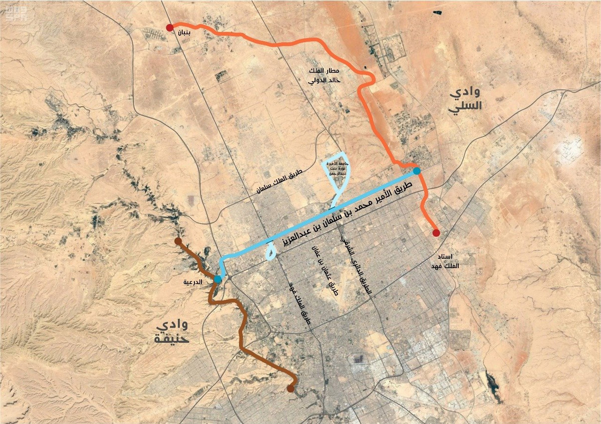 طريق الأمير محمد بن سلمان أحد أهم الطرق الحيوية في الرياض