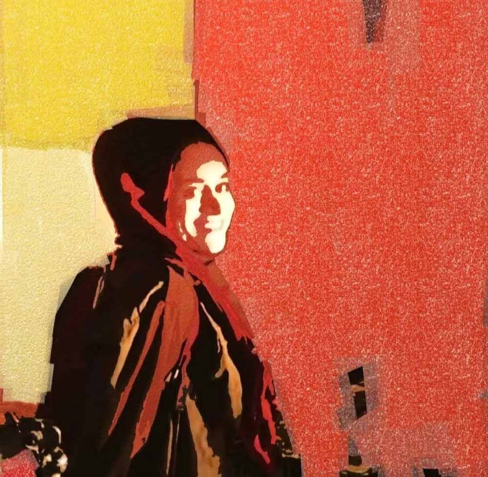 دمج الديجيتالي بالألوان الحارة