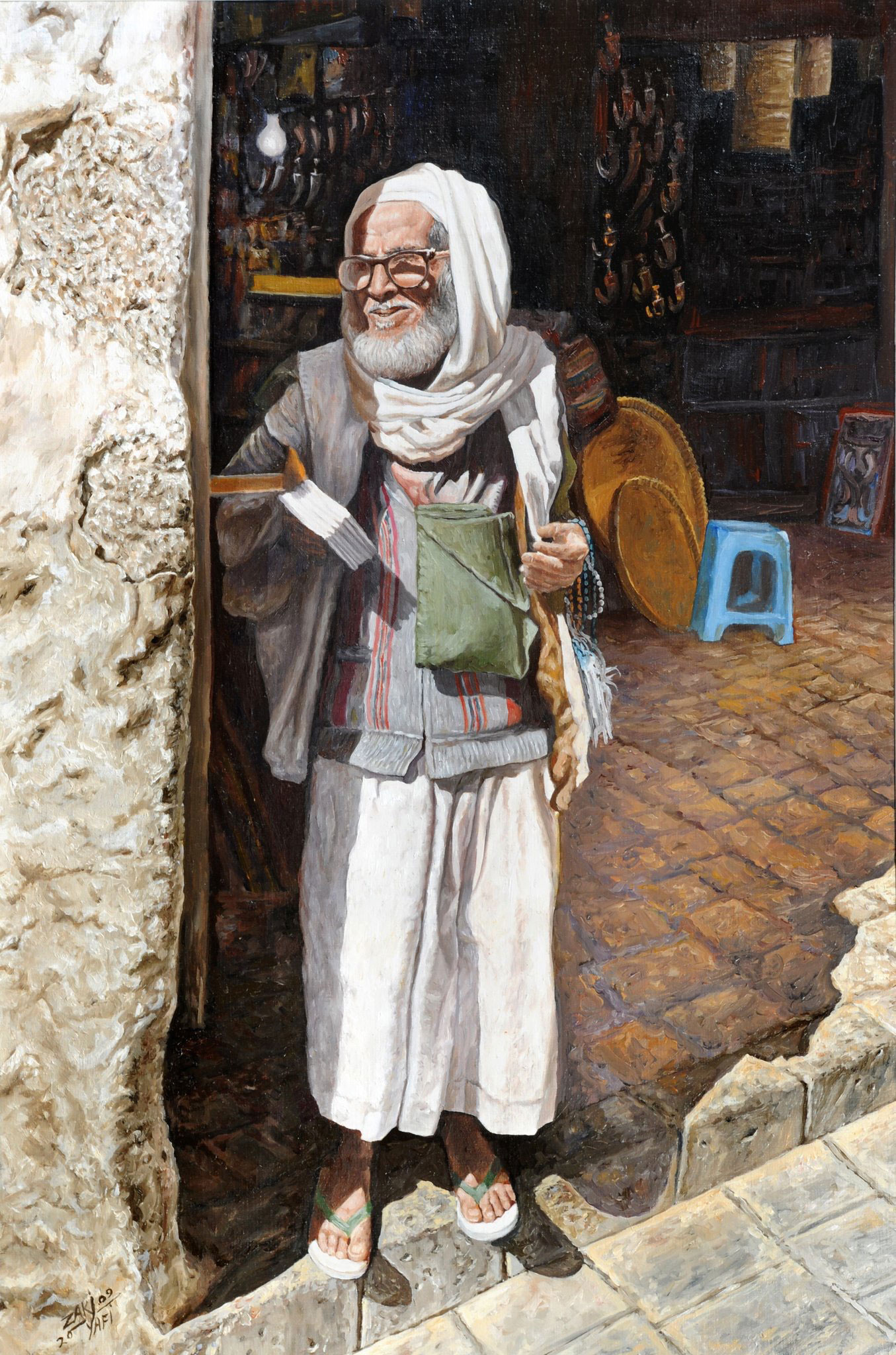 ملامح صامتة في لوحاته تقول الكثير