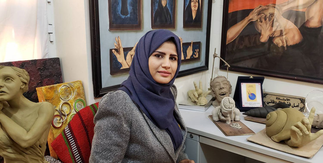 أمل فضل :أجسد ما أراه وأسمعه وأعيشه